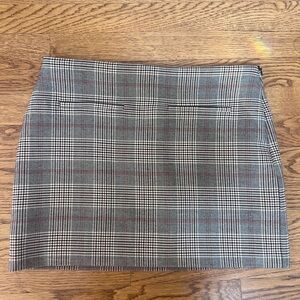 NWT Zara Plaid Mini Skirt